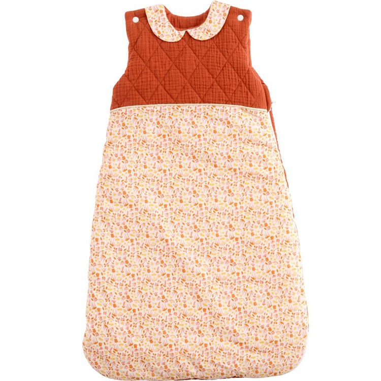 Gigoteuse en mousseline de coton bio terracotta esmée tog 3 (0-6 mois)