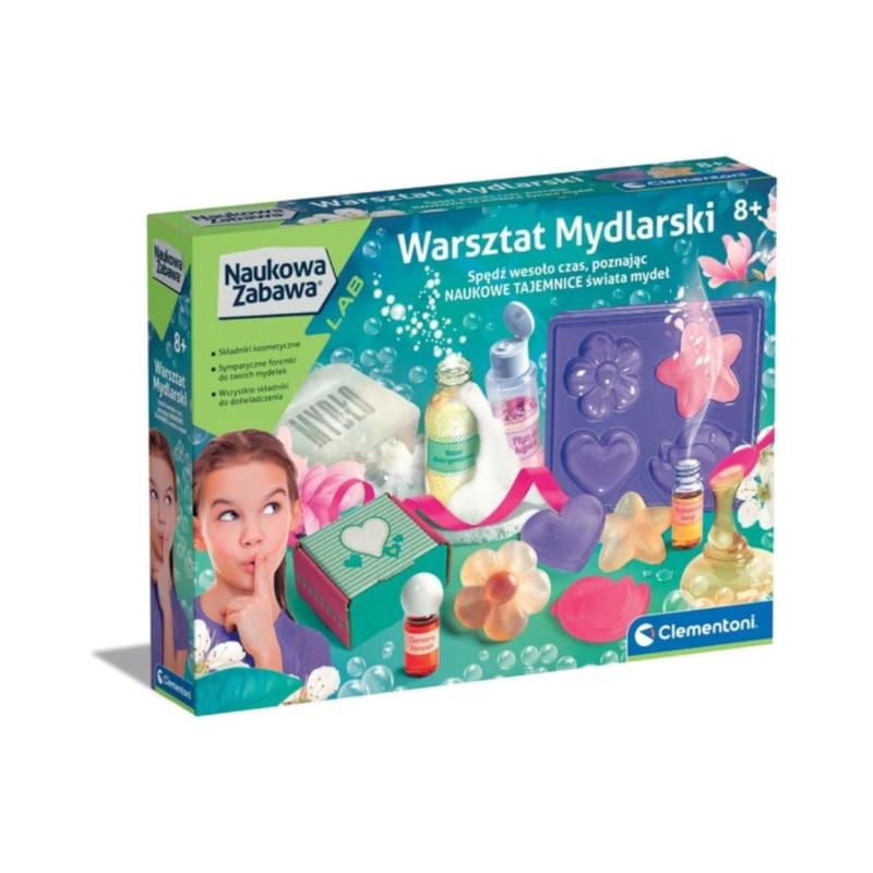 Coffret scientifique clementoni 50888 science and jeu - atelier de savons