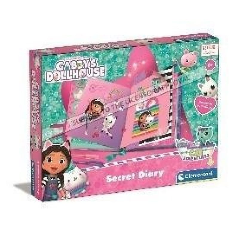 Journal intime clementoni 50883 gabby et la maison magique - coffret créatif