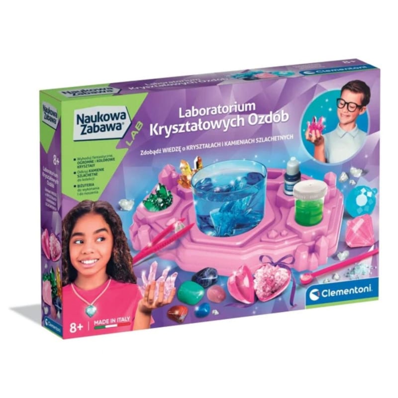 Coffret scientifique clementoni 50398 science and jeu - laboratoire de cristaux