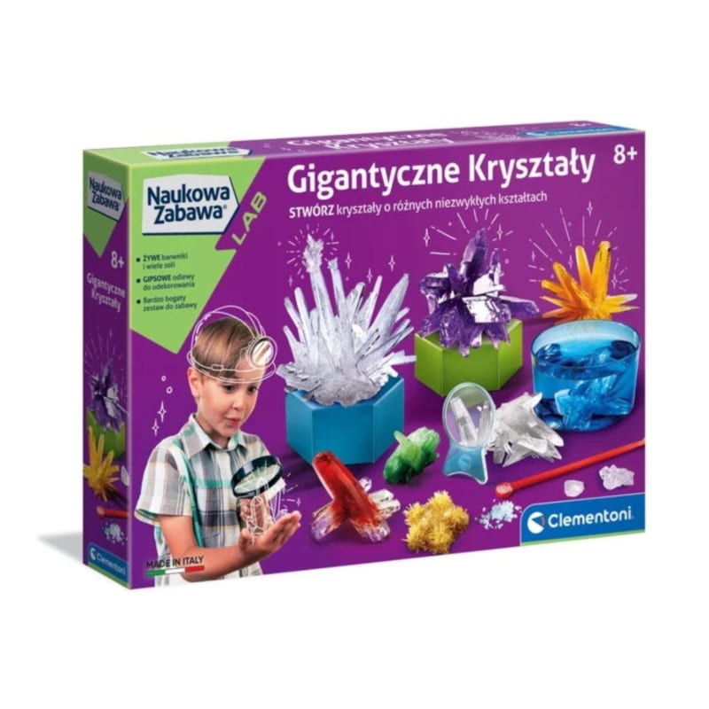 Coffret scientifique clementoni 50106 science and jeu - cristaux géants