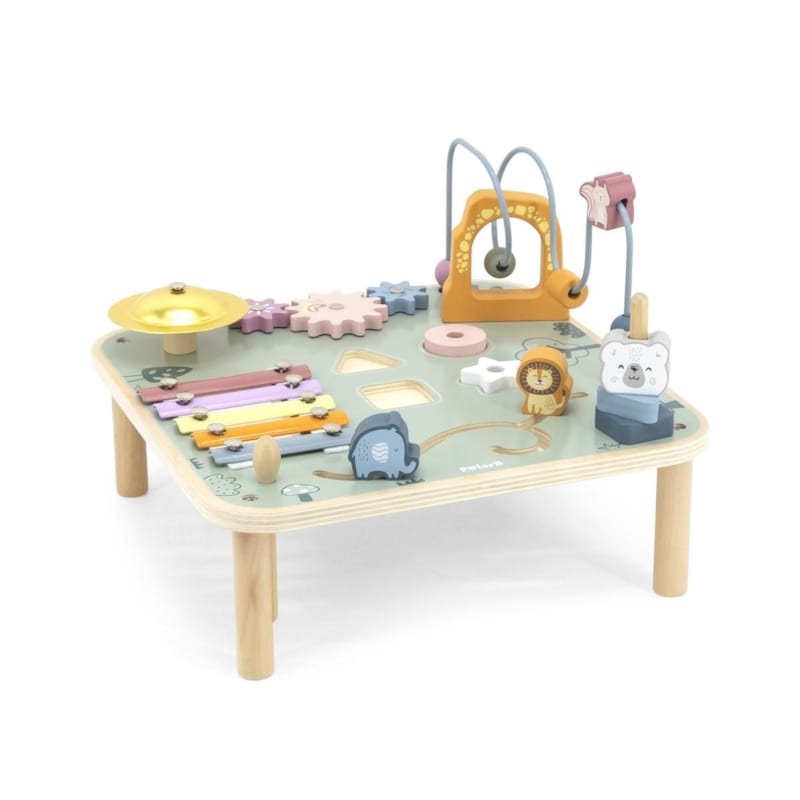 Table musicale viga 44083 polarb - table d'éveil en bois