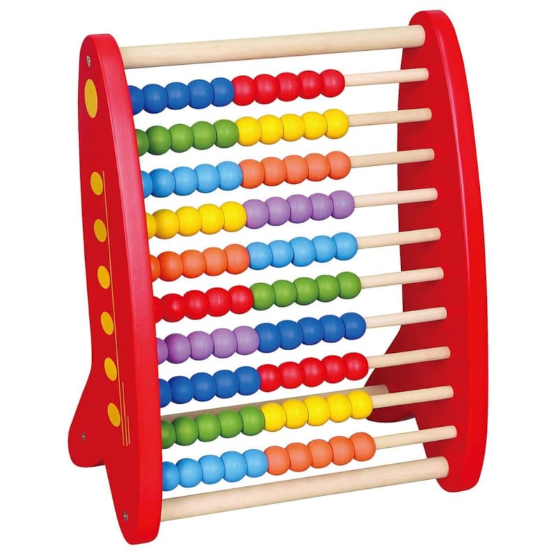 Boulier viga 59718 - grand boulier rouge 10 rangées