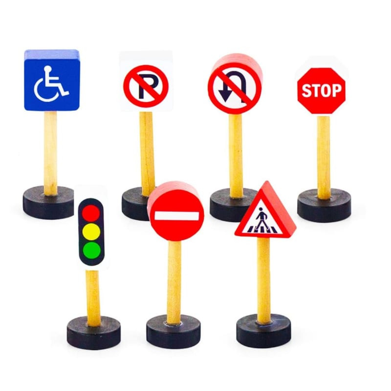 Panneaux de signalisation viga 50817 - 7 panneaux en bois