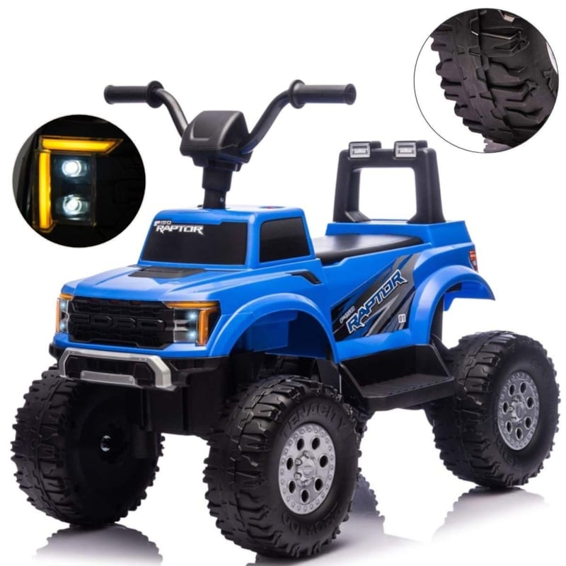 Voiture électrique milly mally ford f-150 raptor bleue - 2 moteurs