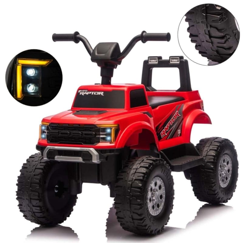 Voiture électrique milly mally ford f-150 raptor rouge - 2 moteurs