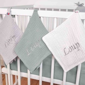 Maxi lange en gaze de coton jeanne gris