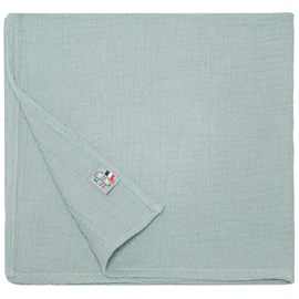 Lange en gaze de coton jeanne vert de