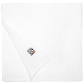 Lange en gaze de coton jeanne blanc