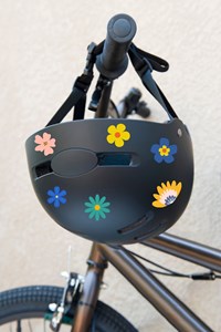 Stickers autocollants réfléchissants vélo de titouan fleurs