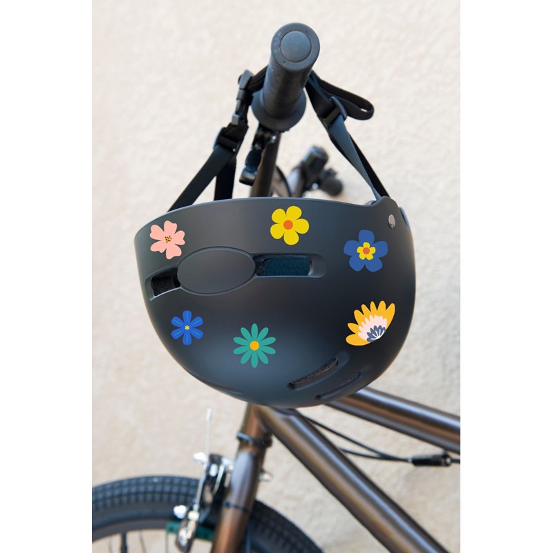 Stickers autocollants réfléchissants vélo de titouan fleurs