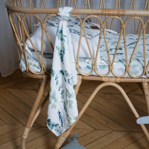 Housse matelas à langer eucalyptus