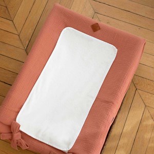 Housse matelas-langer gaze coton jeanne