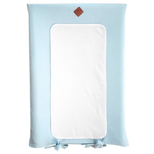 Housse matelas-langer gaze coton jeanne