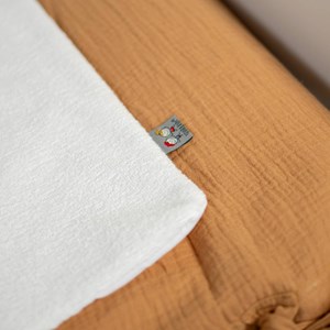 Housse matelas-langer gaze coton jeanne