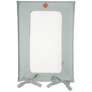 Housse matelas à langer lin lavé vert