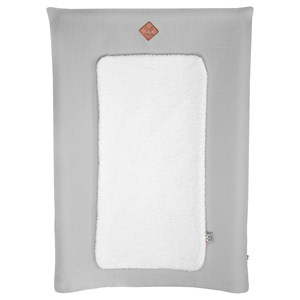 Housse de matelas à langer gris clair