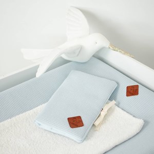 Housse matelas à langer nid d'abeille