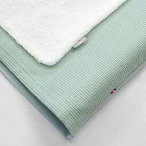 Housse matelas à langer nid d'abeille