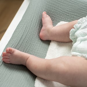 Housse matelas à langer bambou jeanne