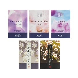 Pack encens japonais courts - 5 senteurs