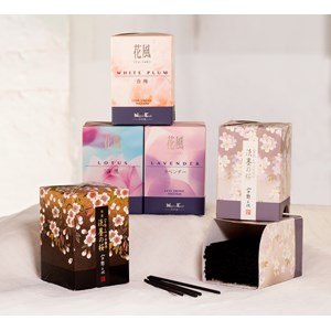 Pack encens japonais courts - 5 senteurs