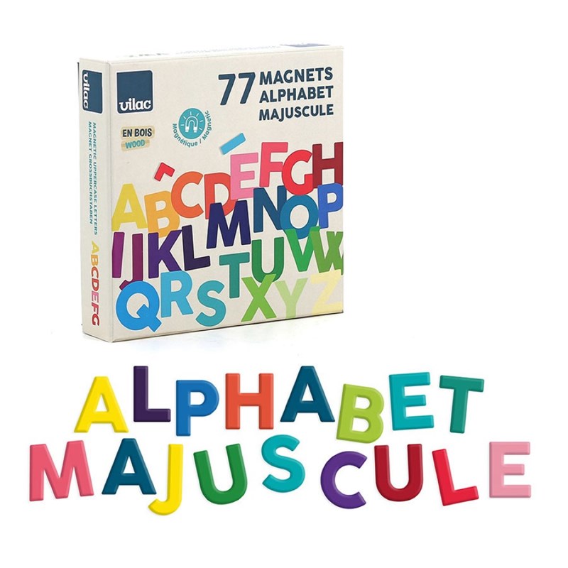 Magnets alphabet majuscule 77 pcs