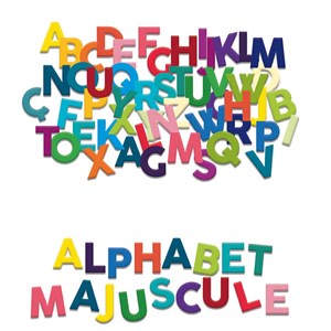 Magnets alphabet majuscule 77 pcs