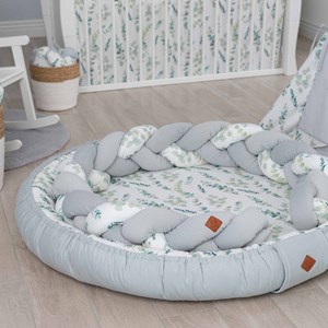 Parc de jeux tapis d'éveil eucalyptus