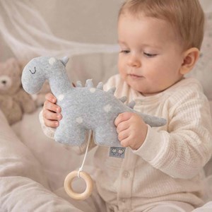 Peluche dinosaure musicale coton