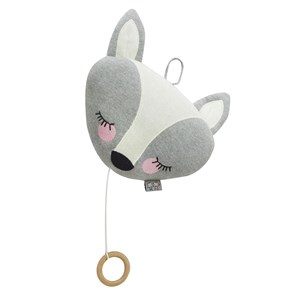 Peluche musicale renard coton bio