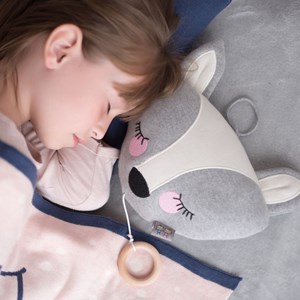 Peluche musicale renard coton bio