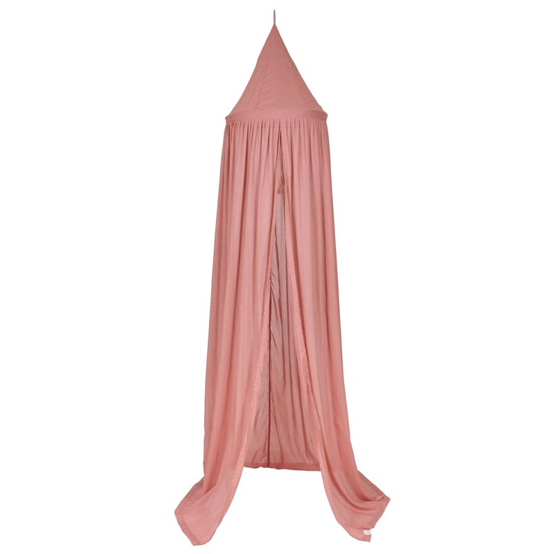 Ciel de lit rose 250 cm