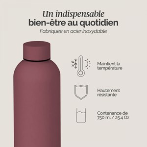Gourde isotherme 750ml - rose