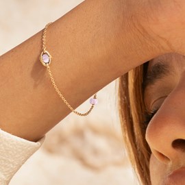 Bracelet quartz rose - orphée