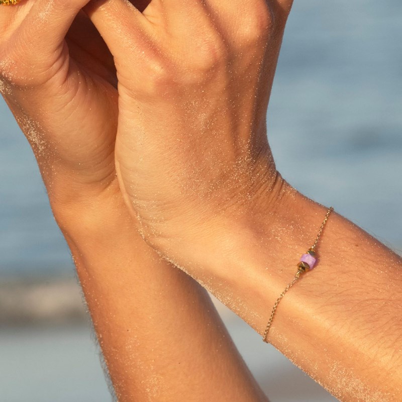 Bracelet lépidolite - éos