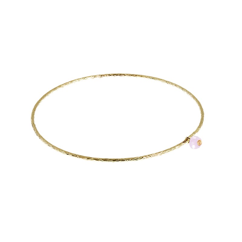 Jonc quartz rose - pampille