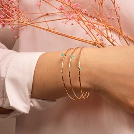 Jonc aventurine - pampille