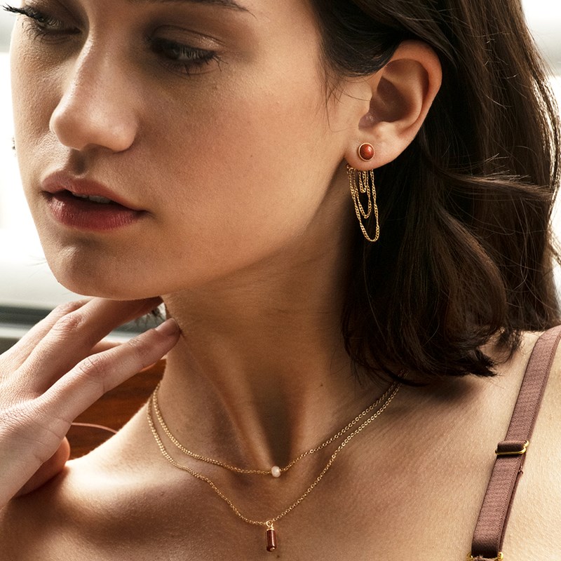 Collier quartz rose - essentiel