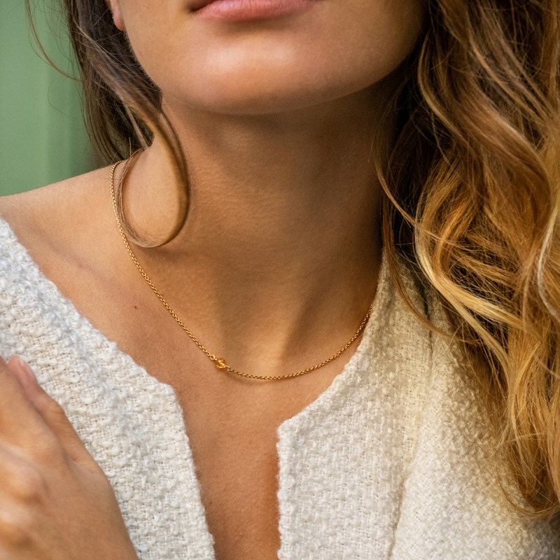 Collier citrine - essentiel