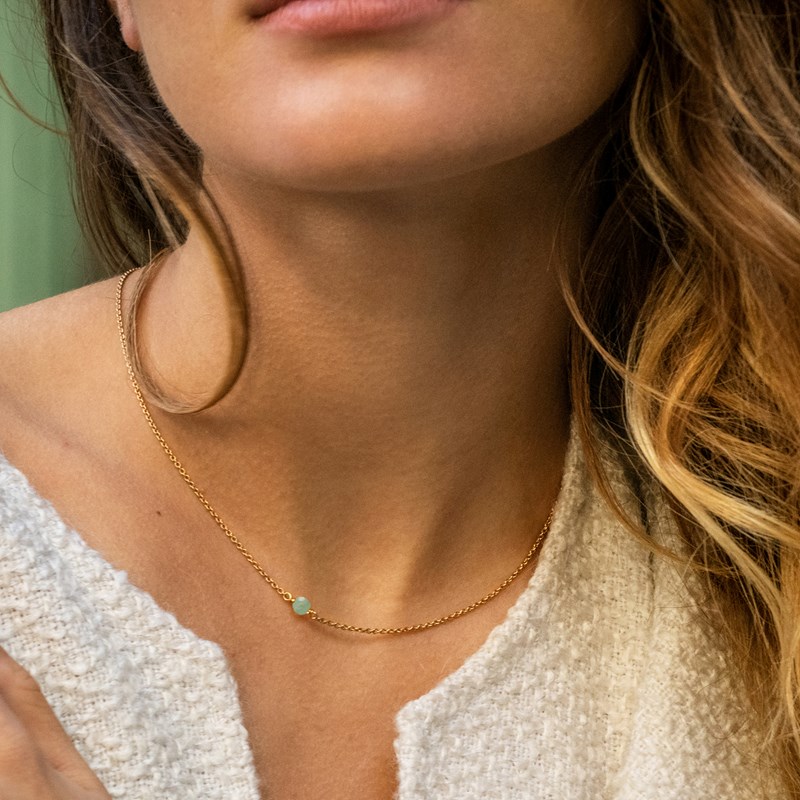 Collier aventurine - essentiel