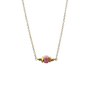Collier court rhodonite - éos