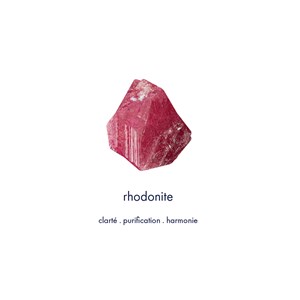 Collier court rhodonite - éos