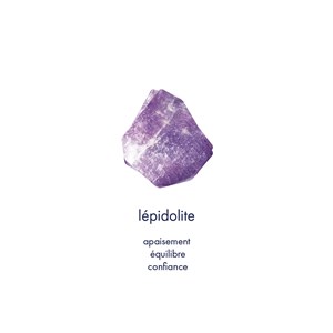 Collier court lépidolite - éos