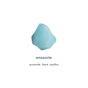 Collier court amazonite - berlingot