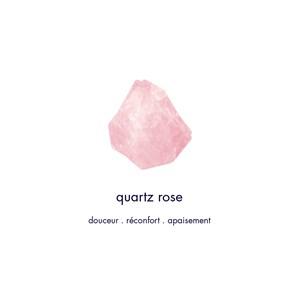 Collier quartz rose - orphée