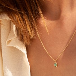 Collier aventurine - orphée