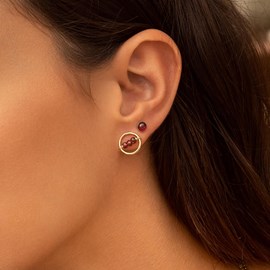 Mini puces grenat 4mm- ariane