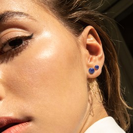 Mini puces lapis lazuli 4mm - ariane