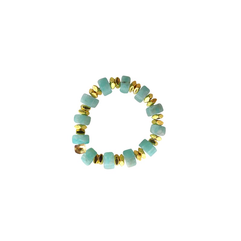Bague souple amazonite - éos